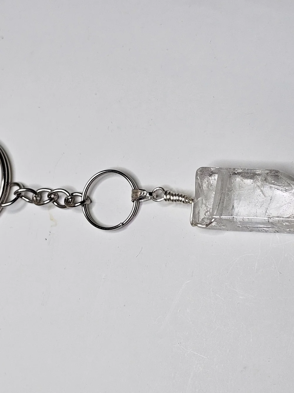 Crystal Keychain Key & Card Holder - Clear
